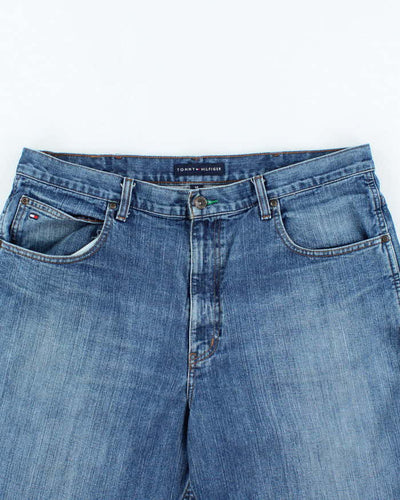 Vintage Tommy Hilfiger Wide Leg Denim Carpenter Shorts - W38 L11