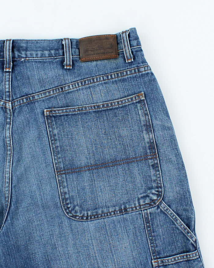 Vintage Tommy Hilfiger Wide Leg Denim Carpenter Shorts - W38 L11