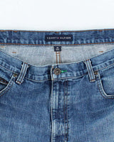 Vintage Tommy Hilfiger Wide Leg Denim Carpenter Shorts - W38 L11