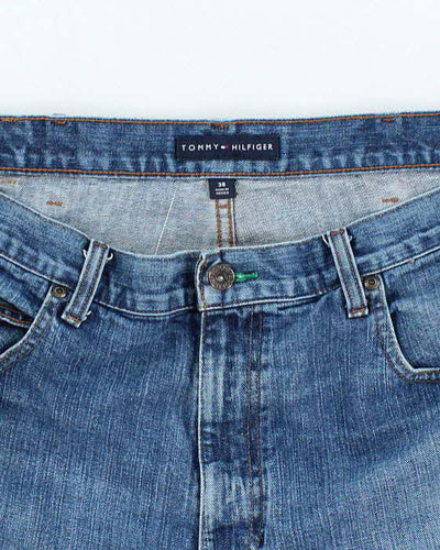 Vintage Tommy Hilfiger Wide Leg Denim Carpenter Shorts - W38 L11