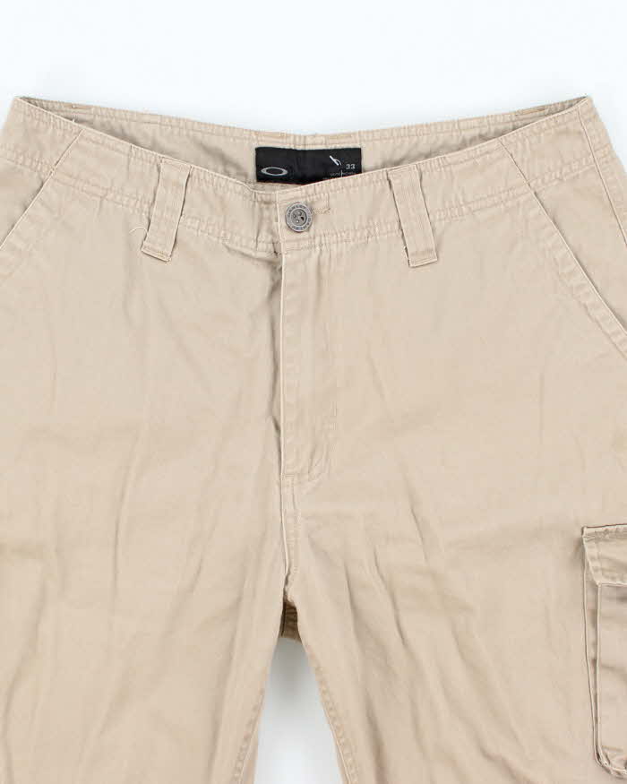 Vintage Oakley Embroidered Wide Leg Cargo Shorts - W32 L10