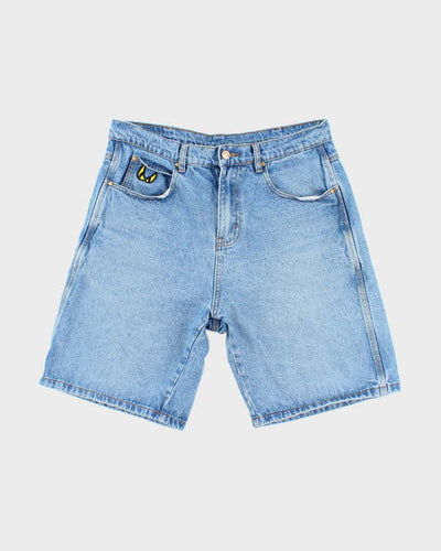 Vintage Butter Goods Medium Wash Embroidered Denim Shorts - W30 L9