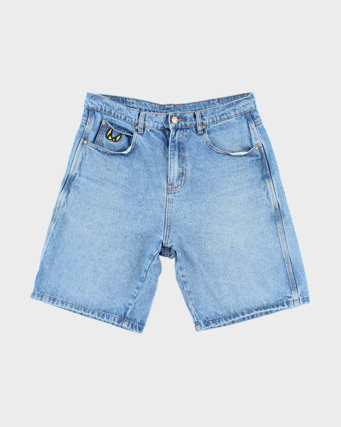 Vintage Butter Goods Medium Wash Embroidered Denim Shorts - W30 L9