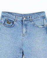 Vintage Butter Goods Medium Wash Embroidered Denim Shorts - W30 L9