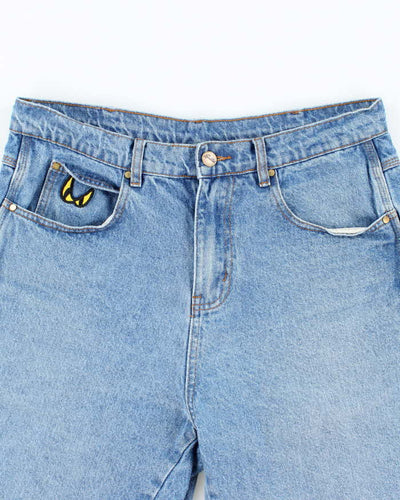 Vintage Butter Goods Medium Wash Embroidered Denim Shorts - W30 L9