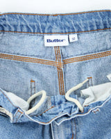 Vintage Butter Goods Medium Wash Embroidered Denim Shorts - W30 L9