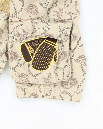 Vintage Y2K Christian Audigier Embroidered All Over Print Cargo Shorts - W29 L11