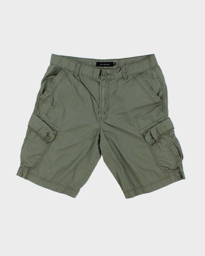 Vintage 2000's Calvin Klein Wide Leg Cargo Shorts - W36 L11