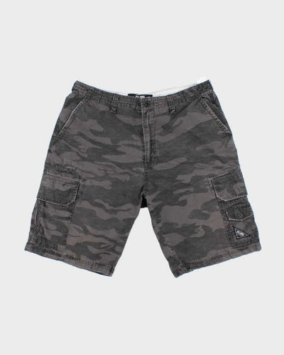 Vintage 2000's Billabong Black Camouflage Cargo Shorts - W32 L10