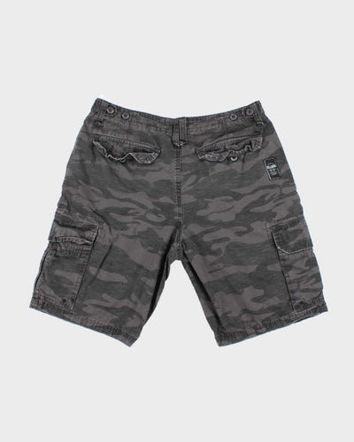 Vintage 2000's Billabong Black Camouflage Cargo Shorts - W32 L10