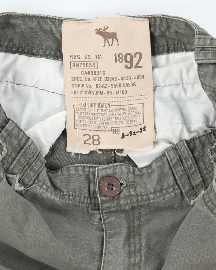 Vintage Y2K Abercrombie & Fitch Military Style Cargo Shorts - W28 L12