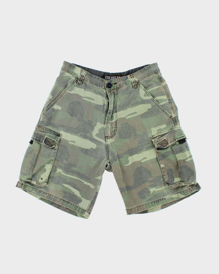 Vintage Y2K Coliseum Camouflage Cargo Shorts - W30 L8