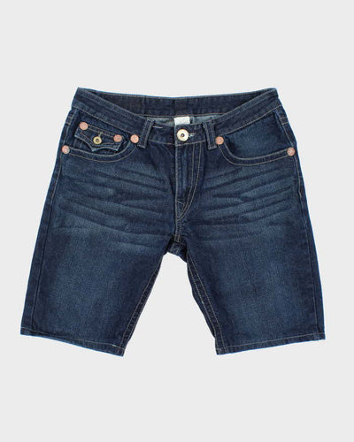 Vintage Y2K True Religion Dark Wash Denim Shorts - W32 L10
