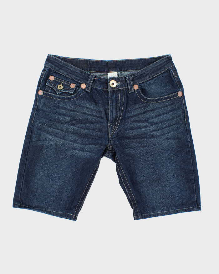 Vintage Y2K True Religion Dark Wash Denim Shorts - W32 L10