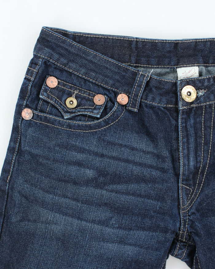Vintage Y2K True Religion Dark Wash Denim Shorts - W32 L10