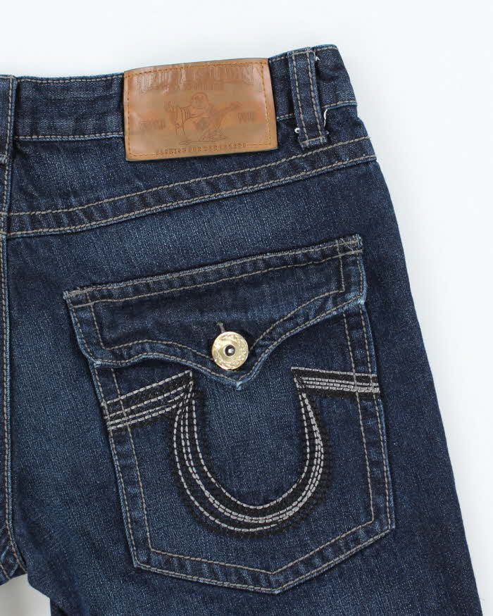 Vintage Y2K True Religion Dark Wash Denim Shorts - W32 L10