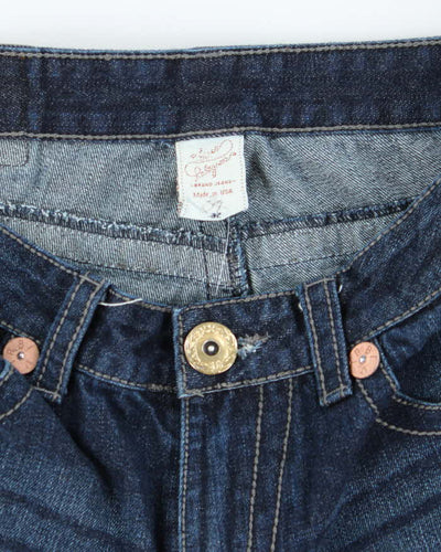 Vintage Y2K True Religion Dark Wash Denim Shorts - W32 L10