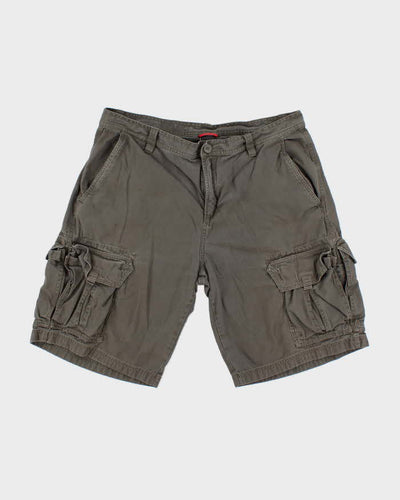 Vintage 2000's Wrangler Wide Leg Faded Cargo Shorts - W34 L9