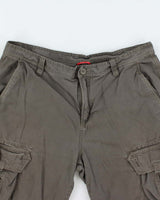 Vintage 2000's Wrangler Wide Leg Faded Cargo Shorts - W34 L9
