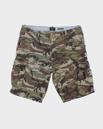 Vintage 2000's Quiksilver Camouflage Straight Fit Cargo Shorts - W36 L11