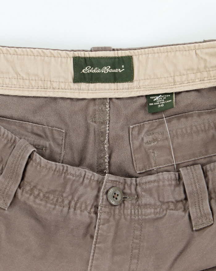 Vintage 2000's Eddie Bauer Wide Leg Cargo Shorts - W36 L11