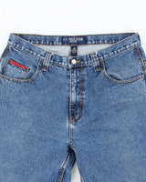 Vintage Y2K U.S. Polo Assn Dark Wash Wide Leg Denim Shorts - W34 L12