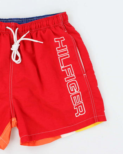 Vintage 90's Tommy Hilifiger Patterned Netted Shorts - S