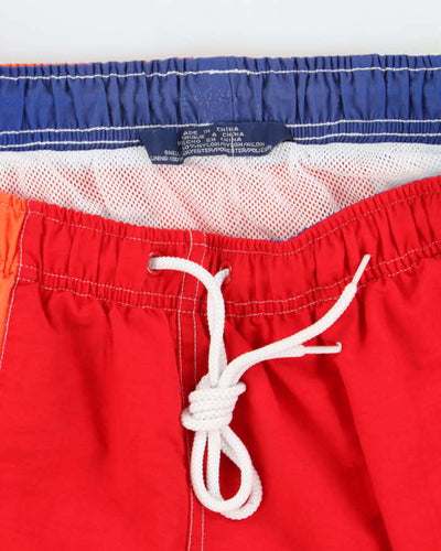 Vintage 90's Tommy Hilifiger Patterned Netted Shorts - S