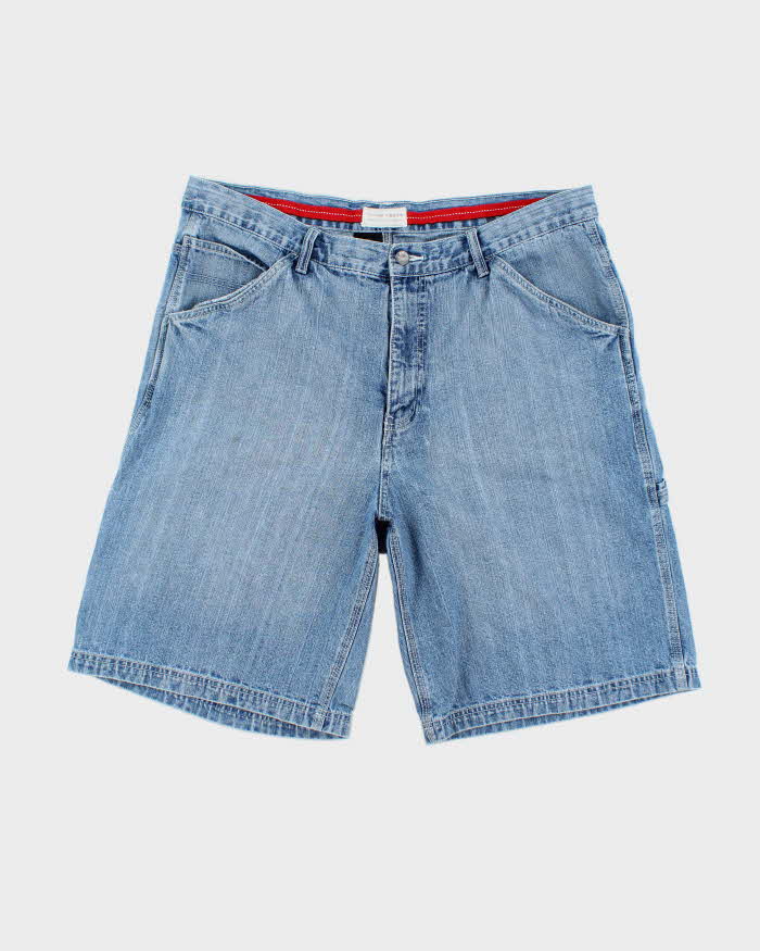 Vintage 2000's Cache Creek Wide Leg Light Wash Denim Cargo Shorts - W38 L11
