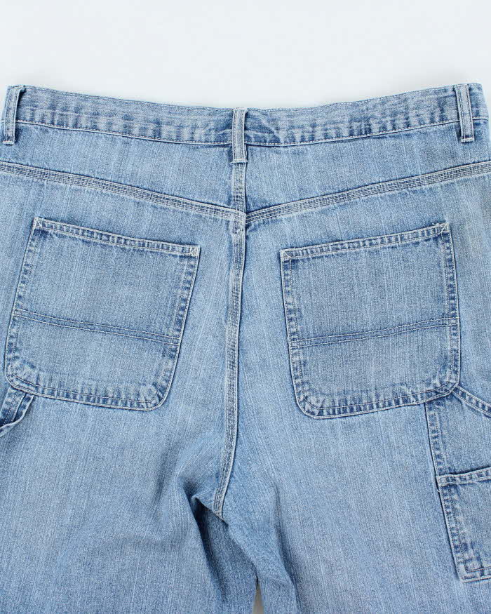 Vintage 2000's Cache Creek Wide Leg Light Wash Denim Cargo Shorts - W38 L11