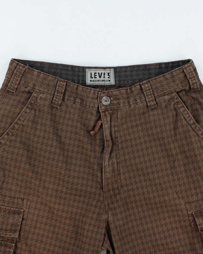 Vintage 2000's Levi's Wide Fit Patterned Cargo Shorts - W32 L11