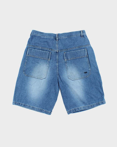 Vintage 2000's No Surrender Wide Leg Medium Wash Denim Shorts - W32 L10