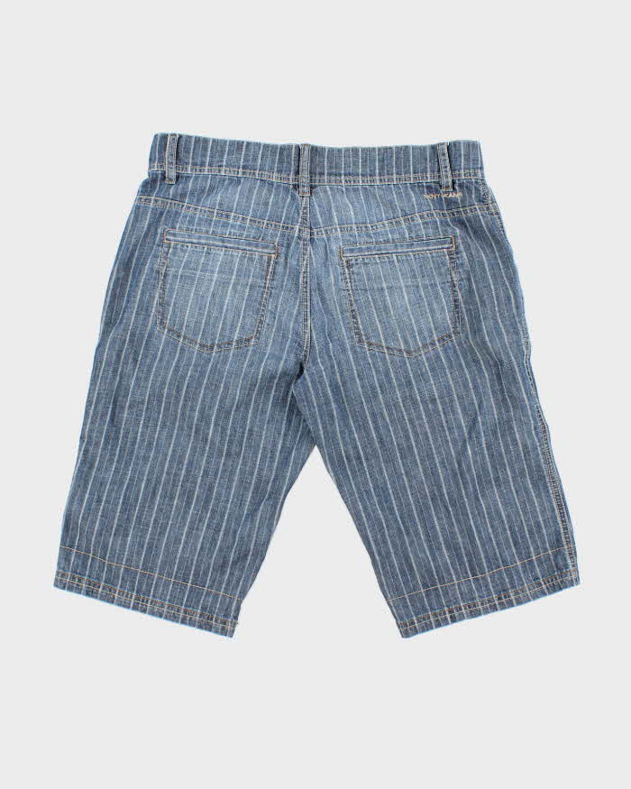 Vintage Y2K DKNY Striped Denim Shorts - W30 L13