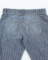 Vintage Y2K DKNY Striped Denim Shorts - W30 L13