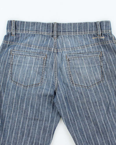 Vintage Y2K DKNY Striped Denim Shorts - W30 L13