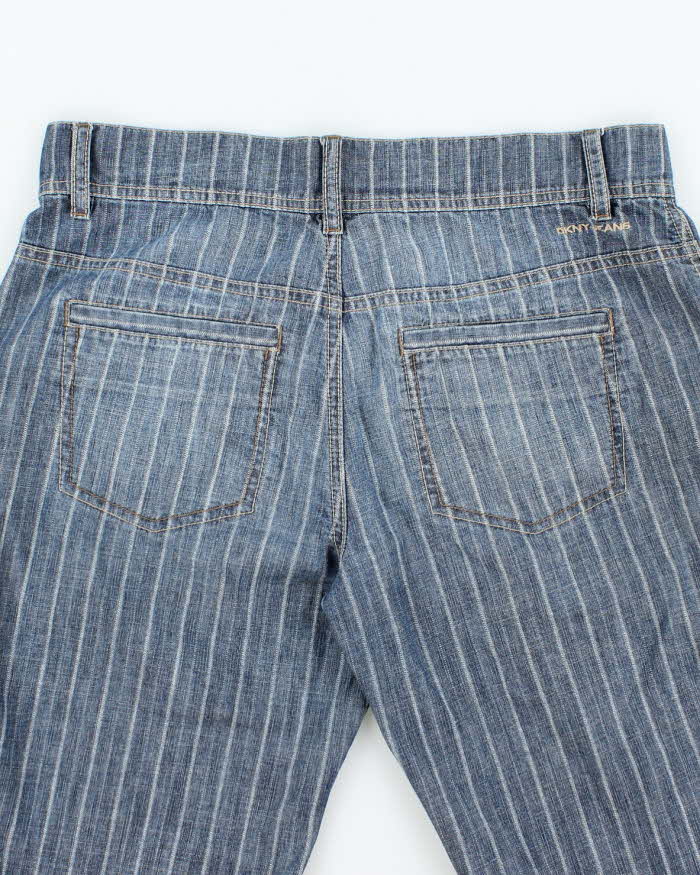 Vintage Y2K DKNY Striped Denim Shorts - W30 L13