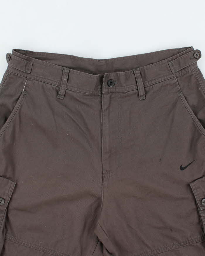 Vintage Y2K Nike Wide Leg Cargo Shorts - L