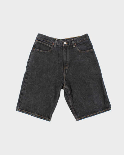 Vintage 2000's Levi's Wide Leg Grey Wash Denim Shorts - W32 L12