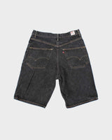 Vintage 2000's Levi's Wide Leg Grey Wash Denim Shorts - W32 L12
