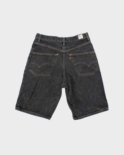 Vintage 2000's Levi's Wide Leg Grey Wash Denim Shorts - W32 L12