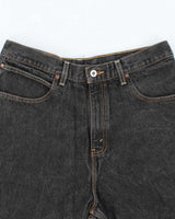 Vintage 2000's Levi's Wide Leg Grey Wash Denim Shorts - W32 L12