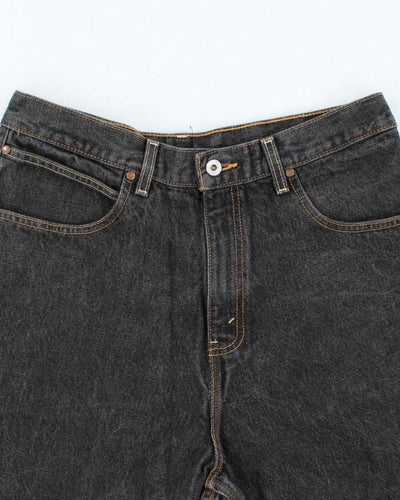 Vintage 2000's Levi's Wide Leg Grey Wash Denim Shorts - W32 L12