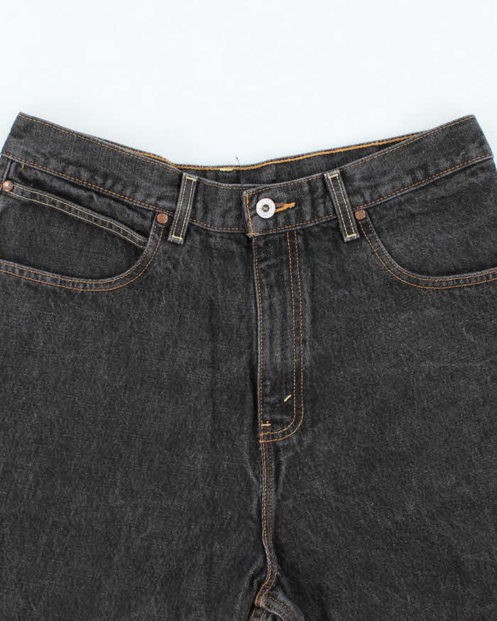 Vintage 2000's Levi's Wide Leg Grey Wash Denim Shorts - W32 L12
