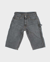 Vintage 2000's Levi's Carpenter Grey Wash Denim Shorts - W30 L15