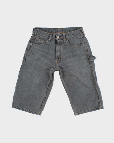Vintage 2000's Levi's Carpenter Grey Wash Denim Shorts - W30 L15