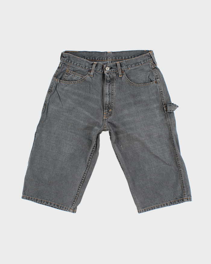 Vintage 2000's Levi's Carpenter Grey Wash Denim Shorts - W30 L15