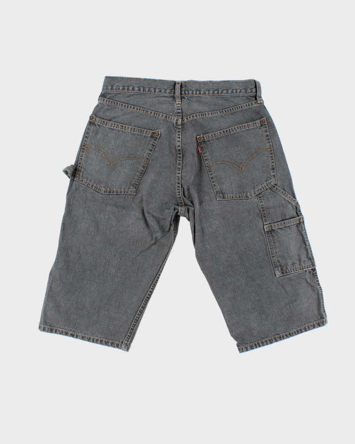 Vintage 2000's Levi's Carpenter Grey Wash Denim Shorts - W30 L15