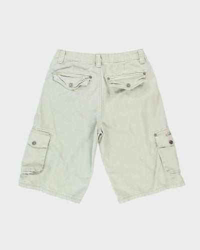 Vintage Y2K Akademiks Wide Leg Beige Cargo Shorts - W28 L13