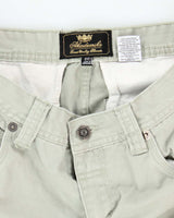 Vintage Y2K Akademiks Wide Leg Beige Cargo Shorts - W28 L13
