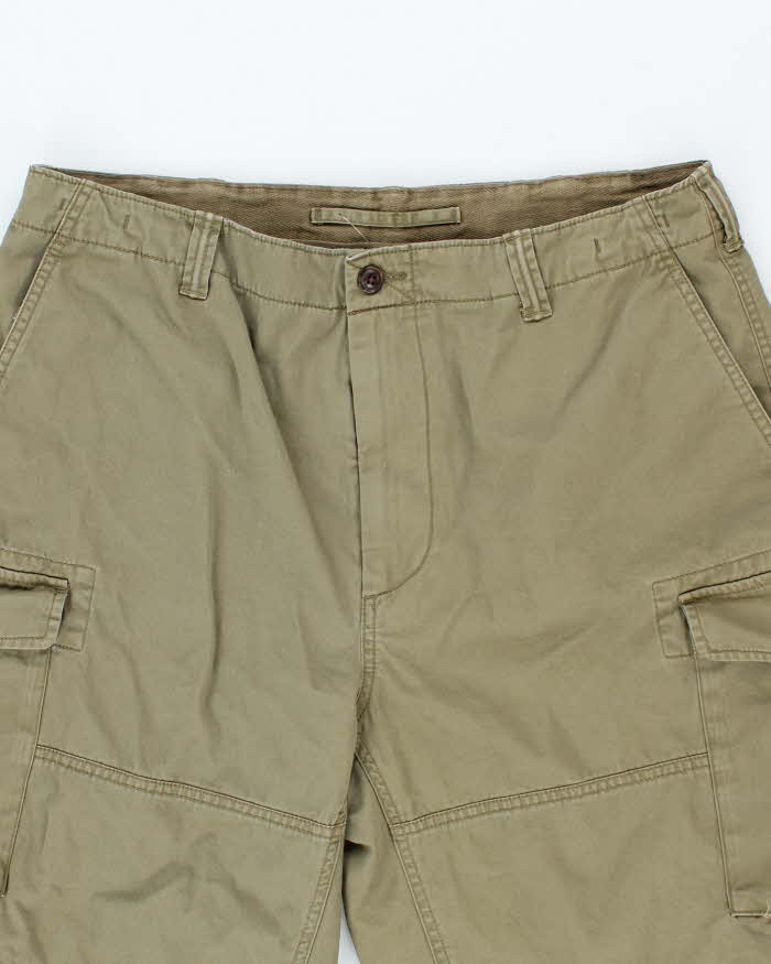 Vintage Y2K Ralph Lauren Wide Leg Green Cargo Shorts - W34 L10